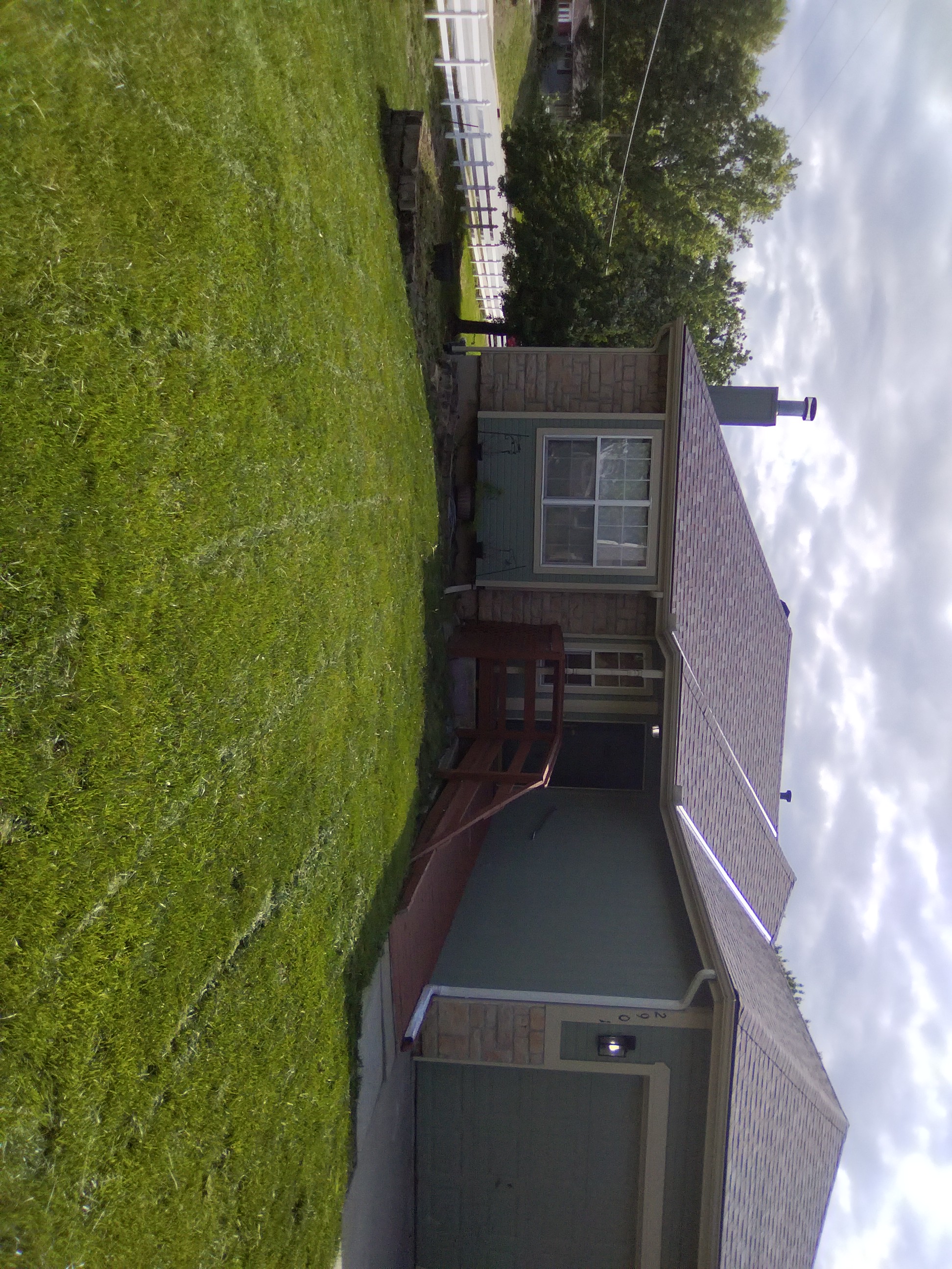 Mowed and trimmed lawn after Groundworks service