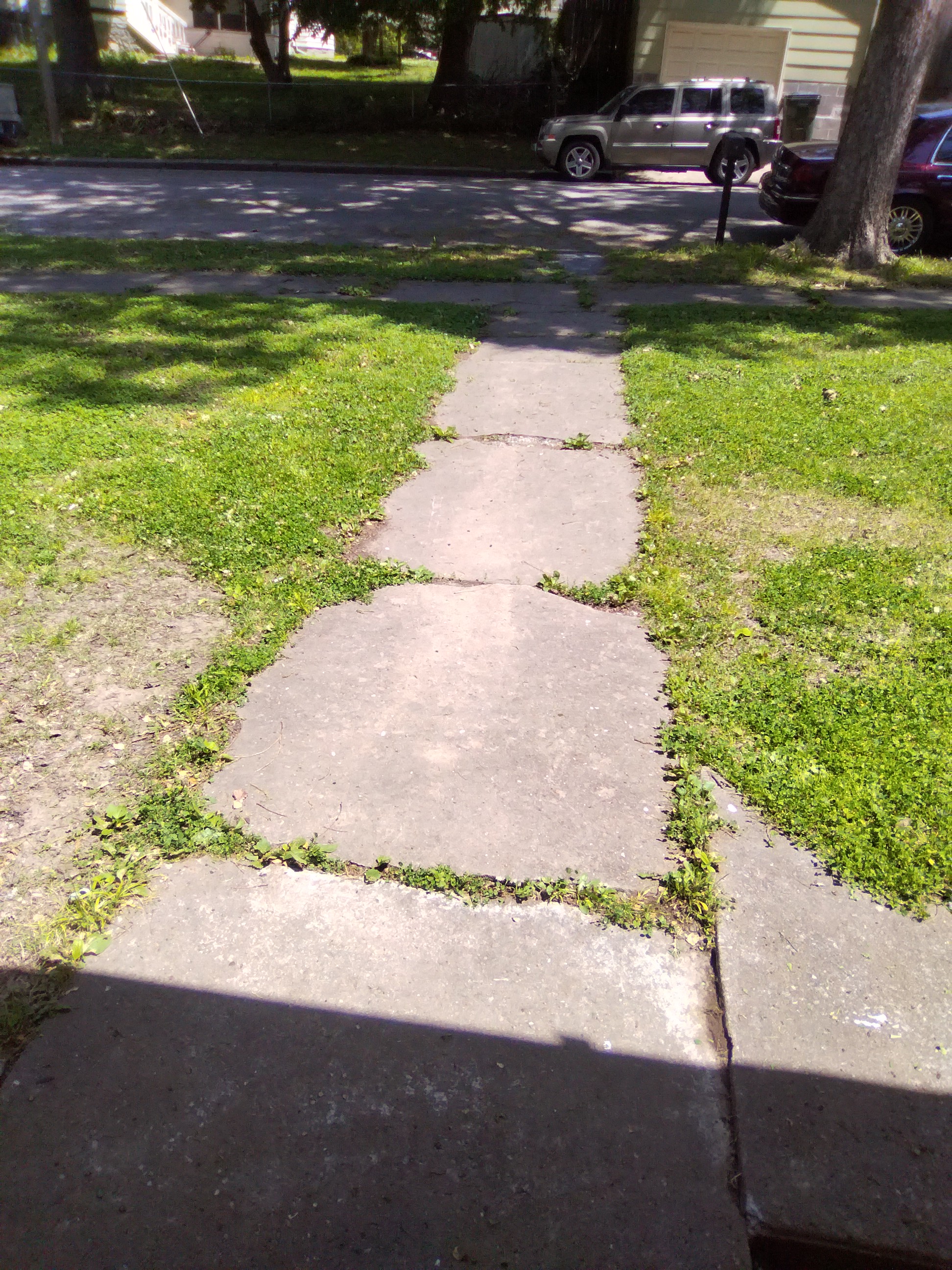 Mowed lawn after Groundworks service Leavenworth
